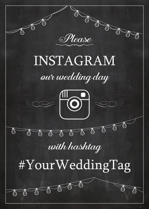 Instagram Wedding Sign Generator - instagram our wedding day